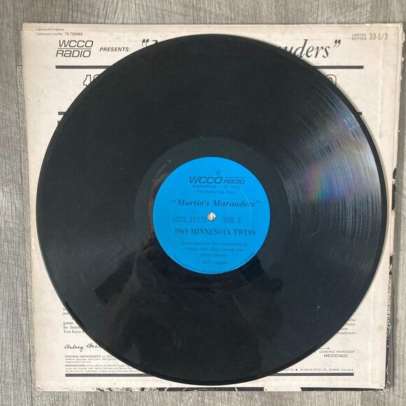 Vintage Minnesota Twins "Martin's Marauders" Vinyl Record Album LP 1969 - Picture 4 of 4
